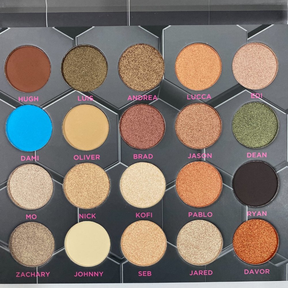 Beebeauty London BARBARELLA Eyeshadow Palette 20 Shade Glitter Shimmer Matte NEW